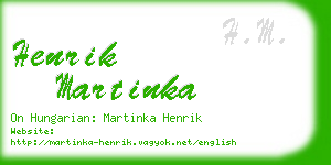 henrik martinka business card